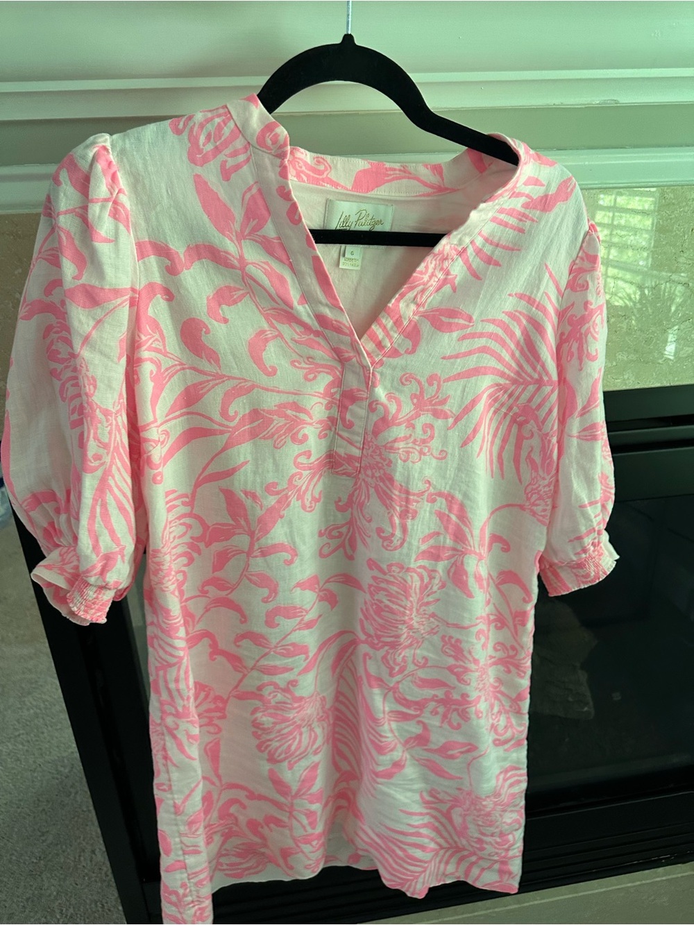 Lilly Pulitzer Pink and White Floral Dress